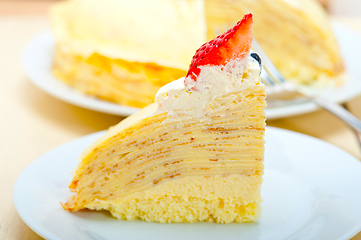 Image showing crepe pancake cake