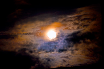 Image showing Shining through clouds