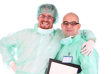 Image showing two surgeon happiness 