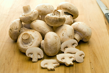 Image showing Sliced Mushrooms