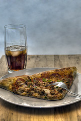 Image showing Pizza and Cola