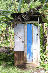 Image showing outhouse toilet bathroom zinc house nicaragua