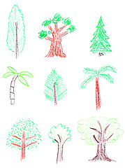 Image showing Trees collection