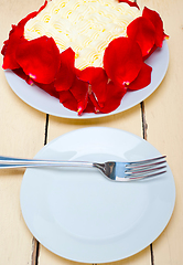 Image showing whipped cream mango cake