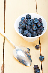 Image showing fresh blueberry bowl