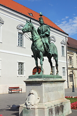 Image showing Memorial of Andras Hadik sitting on a horse in Budapest