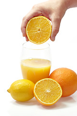 Image showing Freshly squeezed orange juice