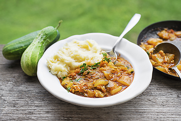 Image showing Cucumber sauce Slovenian food