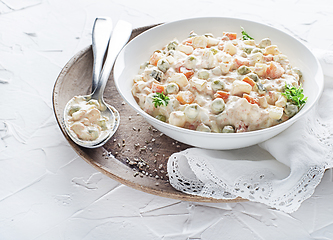 Image showing Russian salad olivier french salad 