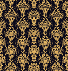 Image showing Damask Seamless Pattern