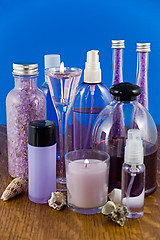 Image showing Lavender bath products