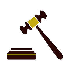 Image showing Judge Hammer Icon