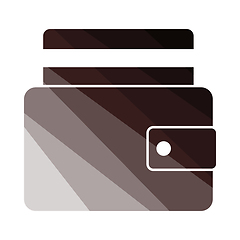 Image showing Credit Card Get Out From Purse Icon