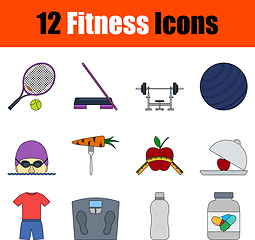 Image showing Fitness Icon Set