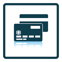 Image showing Front And Back Side Of Credit Card Icon