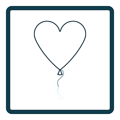 Image showing Heart Shape Balloon Icon
