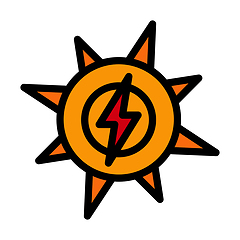 Image showing Solar Energy Icon