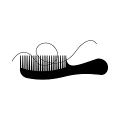 Image showing Hair In Comb Icon