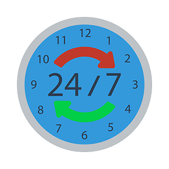 Image showing 24 Hour Icon