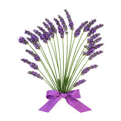 Image showing Lavender Flower Herb Abstract Floral Bouquet