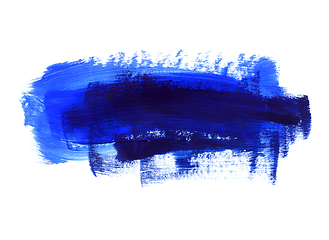 Image showing Blue and dark blue hand drawn texture on white background