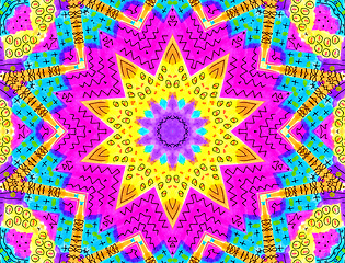 Image showing Bright abstract colorful pattern