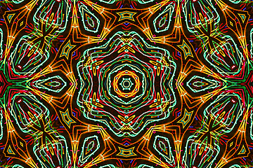 Image showing Bright abstract colorful luminous pattern