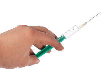 Image showing Hand and Syringe