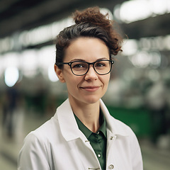 Image showing Professional nurse, doctor or hospital physician, with a natural portrait style. Woman or female with arms crossed for healthcare, medical wellness and a happy, confident and proud real smile