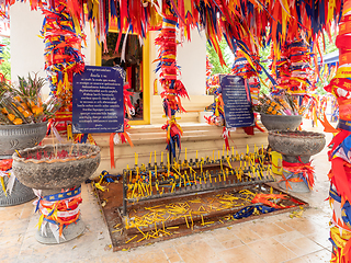 Image showing Shrine at Wat Khao Tabaek in Chonburi, Thailand