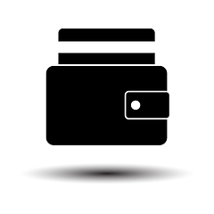 Image showing Credit Card Get Out From Purse Icon