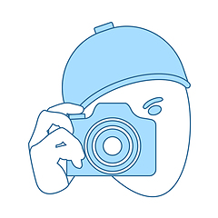 Image showing Detective With Camera Icon