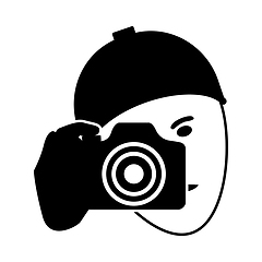 Image showing Detective With Camera Icon