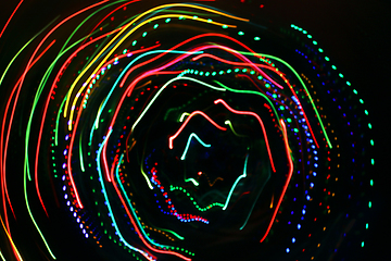 Image showing Abstract colorful motion lights background