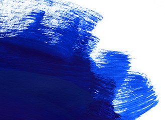 Image showing Blue and white hand drawn paint background