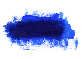 Image showing Blue and dark blue hand drawn texture on white background