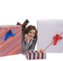 Image showing The joy of gifts