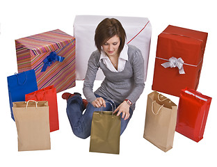 Image showing Searching for gifts