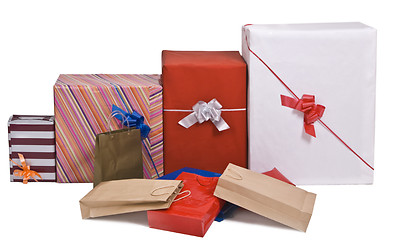 Image showing Stacks of gifts