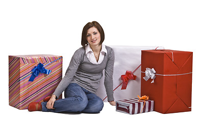 Image showing The joy of gifts