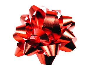 Image showing Gift red bow
