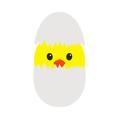 Image showing Easter Chicken In Egg Icon