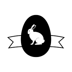 Image showing Easter Egg With Ribbon Icon