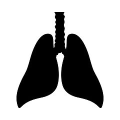 Image showing Human Lungs Icon