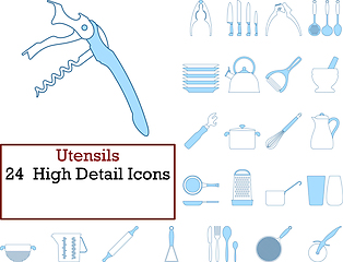 Image showing Utensils Icon Set