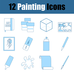 Image showing Painting Icon Set