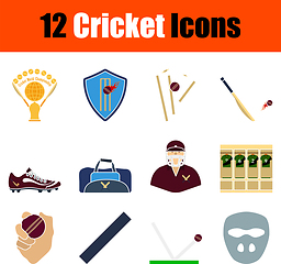 Image showing Cricket Icon Set