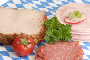 Image showing Sliced sausage