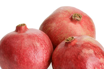 Image showing Three pomegranates