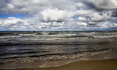 Image showing small waves on the Baltic sea